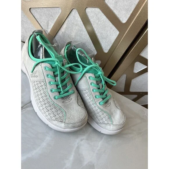 Dansko Elise Sneaker Sz 39 Us 8.5 9  Gray Suede Leather Comfy Athletic Shoes Wmn - Picture 13 of 13